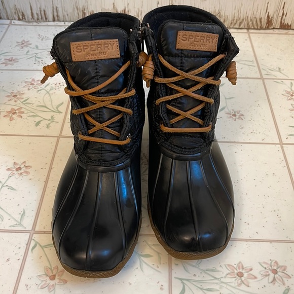 Sperry Shoes - Sperry Black Rain Boots